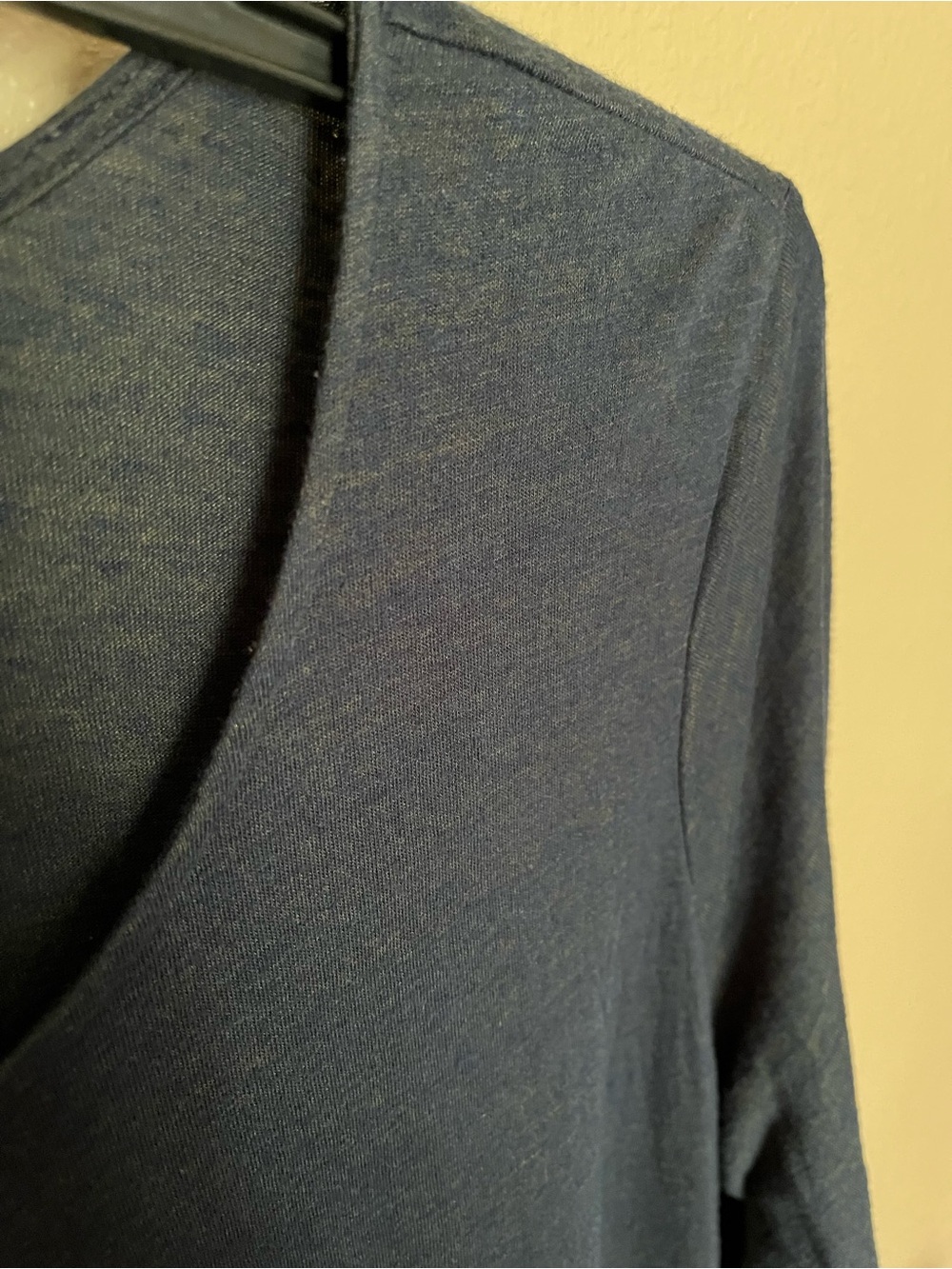 Chalet et Ceci Blue Asymmetrical Jersey Knit Pullover Dress Size X-Large #C86780 - Picture 4 of 7